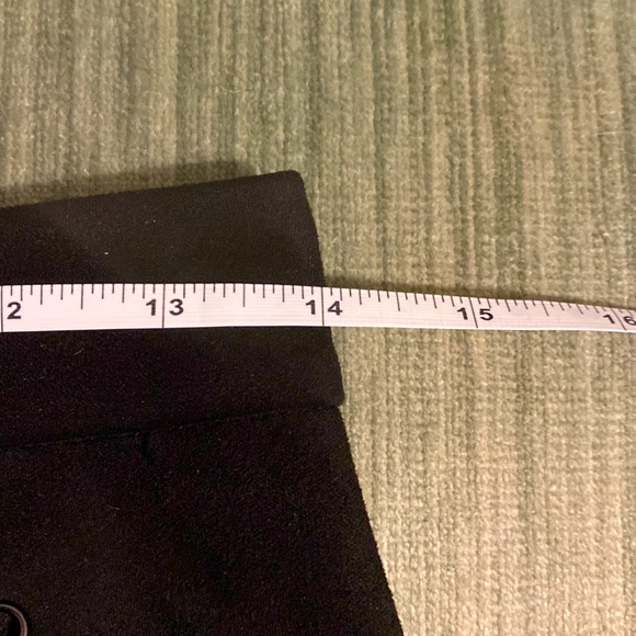 NWOT Faux Black Suede Mini Skirt, Laced Detail, Back Zip, Size M - Picture 10 of 12